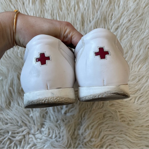 BALLY Men’s Freenew Textile-Stripe White Calf Leather Low Top Sneakers Size 9 - Picture 5 of 12